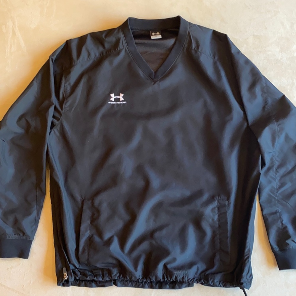 Black Under Armour Wind/Rain Pullover - image 3